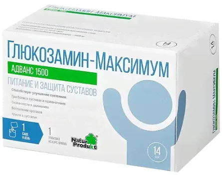 Глюкозамин Максимум Адванс 1500, саше 14шт БАД-0